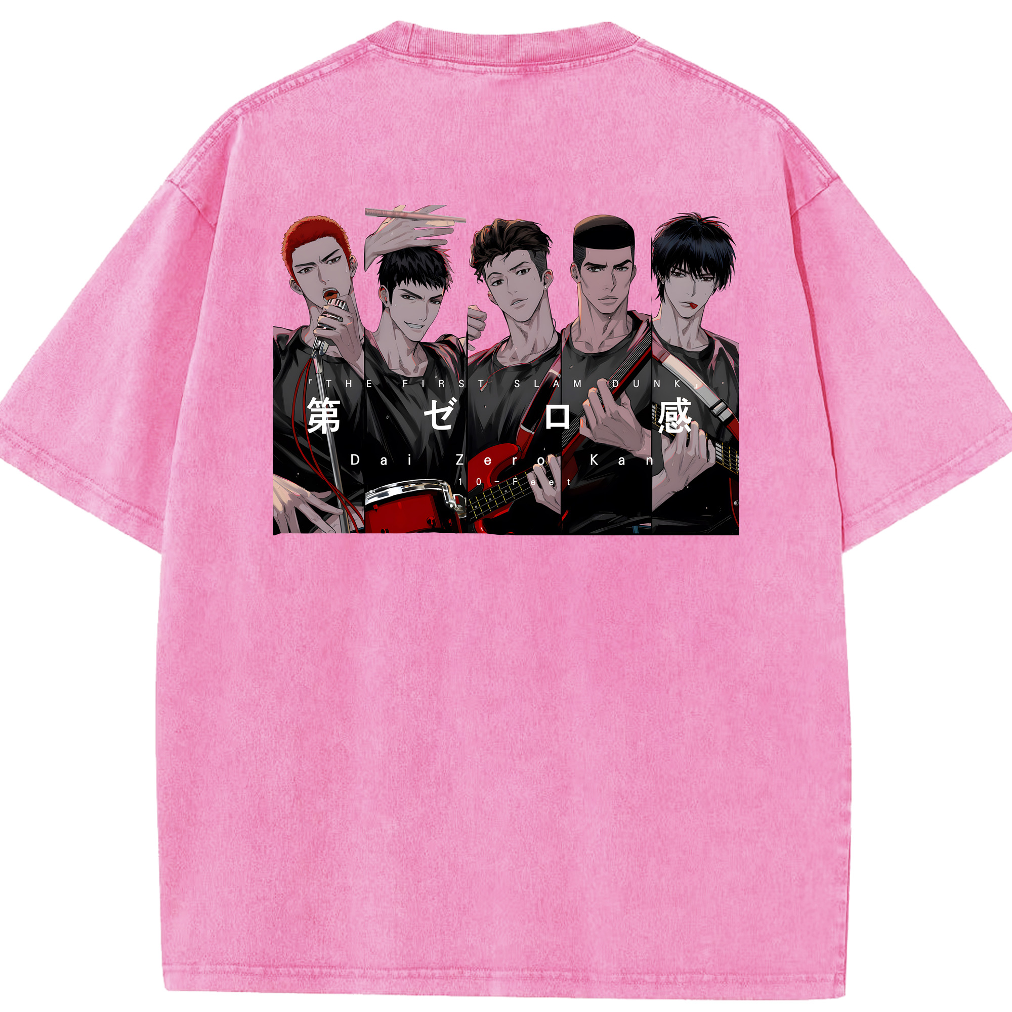 （画像用） SLAM DUNK／スラムダンク 綿100% ヴィンテージ風 半袖Tシャツ（背面プリント）